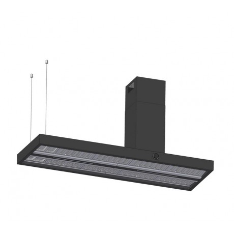 AIRFORCE Vis Boxy Island R AN/A/180 180cm Μαύρο Απορροφητήρας Εντοιχιζόμενος Νησίδα